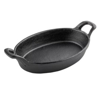 Cassesuola Nera Ovale In Ghisa Con 2 Manici – Tablecraft