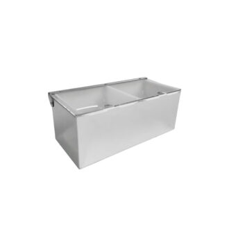 Portacondimenti In Acciaio Inox Con Vaschette, Fondo Chiuso E Coperchio In Acrilico Trasparente – Tablecraft