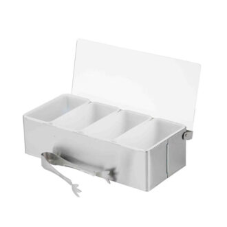Set Portacondimenti Con 4 Vasche E Pinza Ghiaccio – Tablecraft