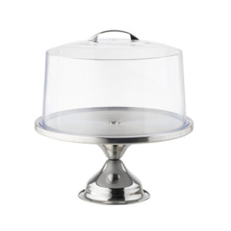 Alzata Per Torta In Acciaio Inox Con Campana – Tablecraft