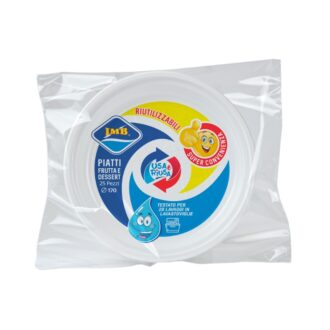 Piatti Frutta In PPL Riutilizzabili 17 cm – IMB