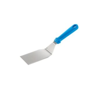 Spatola Angolata In Acciaio Inox Con Manico Blu – Gi.Metal Spatola Angolata In Acciaio Inox Con Manico Blu – Gi.Metal