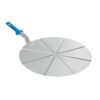 Vassoio Cacciapizza Ø 50 cm In Alluminio Con Manico E Spicchi – Gi.Metal