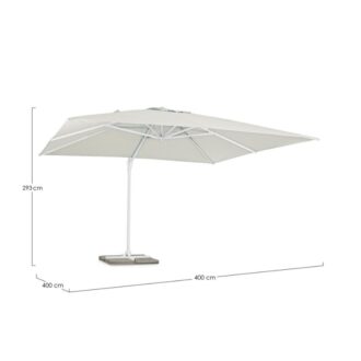 Ombrellone Eden Braccio 4 x 4 Mt Bianco – Bizzotto