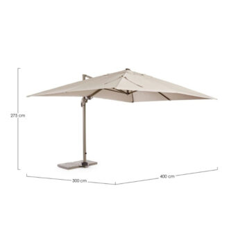 Ombrellone Saragozza Braccio 3 x 4 Mt Sabbia – Bizzotto