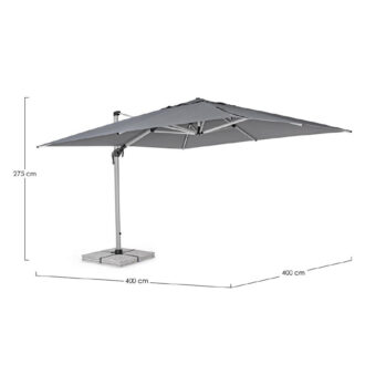 Ombrellone Calis Braccio 4 x 4 Mt Grigio Scuro – Bizzotto