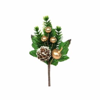 Pick Pigne E Bacche Oro Con Foglie – Piovaccari