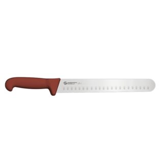 Coltello Per Affettare Punta Tonda Lama Alveolata Linea BBQ – Ambrogio Sanelli Coltello Per Affettare Punta Tonda Lama Alveolata Linea BBQ – Ambrogio Sanelli