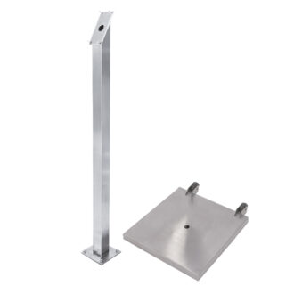 Piantana Inox Per Display A Led Per Esterno – Securit