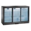 Frigo Bibite Basso Ventilato 3 Ante Con Vetri Nero +2/+8°C – Amitek