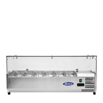 Mensola Refrigerata Portacondimenti Con Vetri 1505 × 395 mm Green Line – Atosa