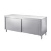 Tavolo Inox Senza Alzatina Con Ripiano Inferiore Profondità 70 cm – Amitek