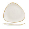 Piatto Triangolare Piano Stonecast Barley White – Churchill