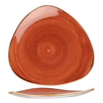 Piatto Triangolare Piano Stonecast Spiced Orange – Churchill Piatto Triangolare Piano Stonecast Spiced Orange – Churchill