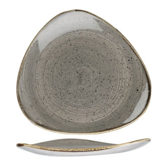 Piatto Triangolare Piano Stonecast Peppecorn Grey – Churchill Piatto Triangolare Piano Stonecast Peppecorn Grey – Churchill