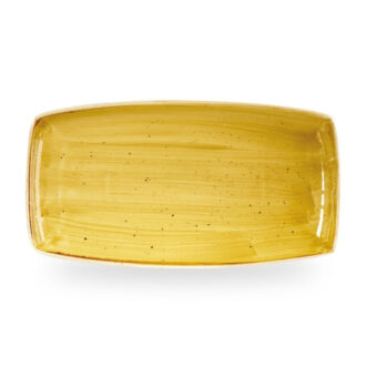 Piatto Rettangolare Piano Stonecast Mustard Seed Yellow – Churchill Piatto Rettangolare Piano Stonecast Mustard Seed Yellow – Churchill