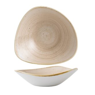 Piatto Triangolare Fondo Stonecast Nutmeg Cream – Churchill Piatto Triangolare Fondo Stonecast Nutmeg Cream – Churchill