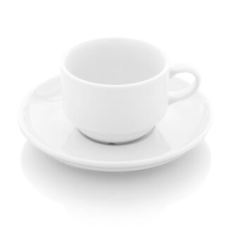 Tazza Latte Con Piattino Delta – Güral Porselen Tazza Latte Con Piattino Delta – Güral Porselen