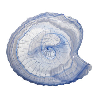 Piatto Conchiglia Seasnail Vetro Alabastro Azzurro – ArdaCam