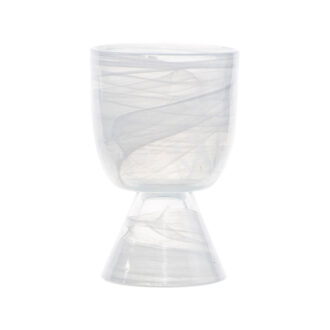 Coppa Atlas Vetro Alabastro Bianco – ArdaCam