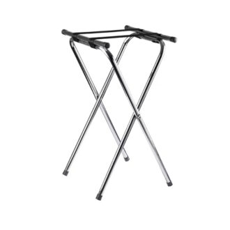 Sgabello Portavassoi Doppio Pieghevole In Acciaio Inox – Tablecraft