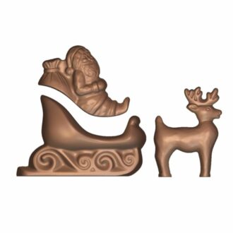 Stampo Babbo Natale Con Slitta E Renna Separati – Cabrellon