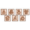 Stampo Quadrati Con Soggetti Natalizi Assortiti – Cabrellon