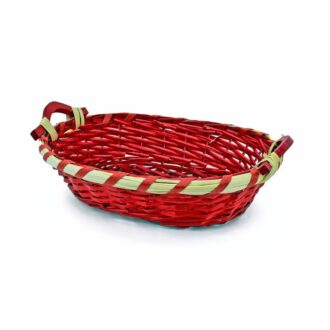 Cesto Ovale Rosso – Cesteria Meridionale Cesto Ovale Rosso – Cesteria Meridionale