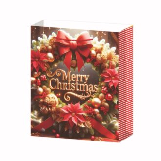 Shopper Porta Panettone Merry Christmas In Carta – PNP Plast Shopper Porta Panettone Merry Christmas In Carta – PNP Plast