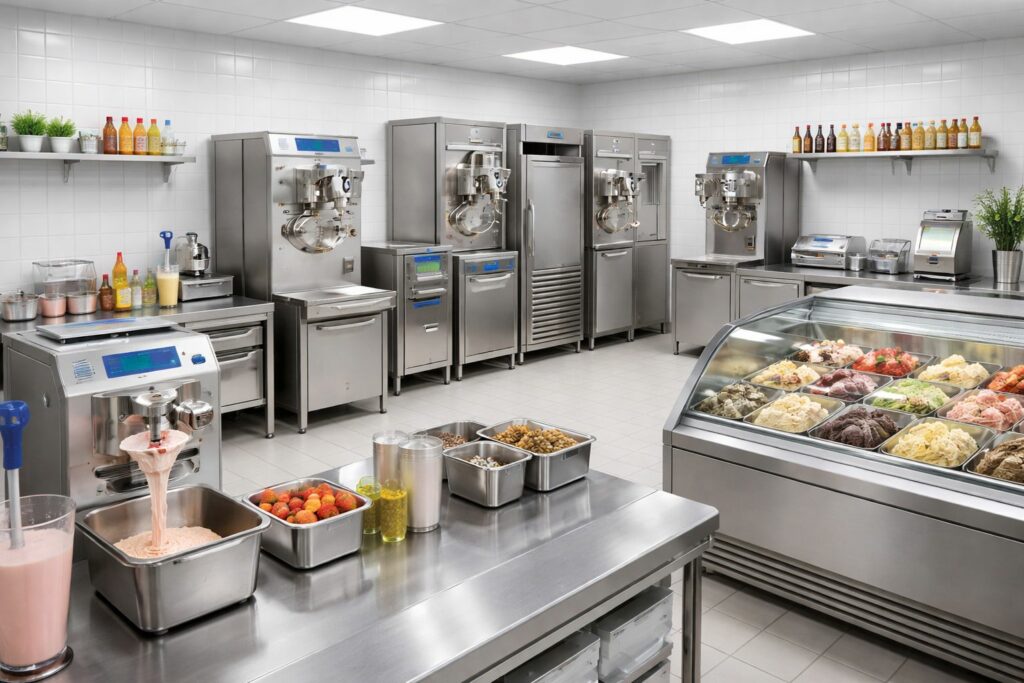 attrezzature da laboratorio per gelaterie