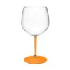 Calice Balloon Tonic 580 cc In Policarbonato Trasparente Con Gambo Arancio – Gold Plast