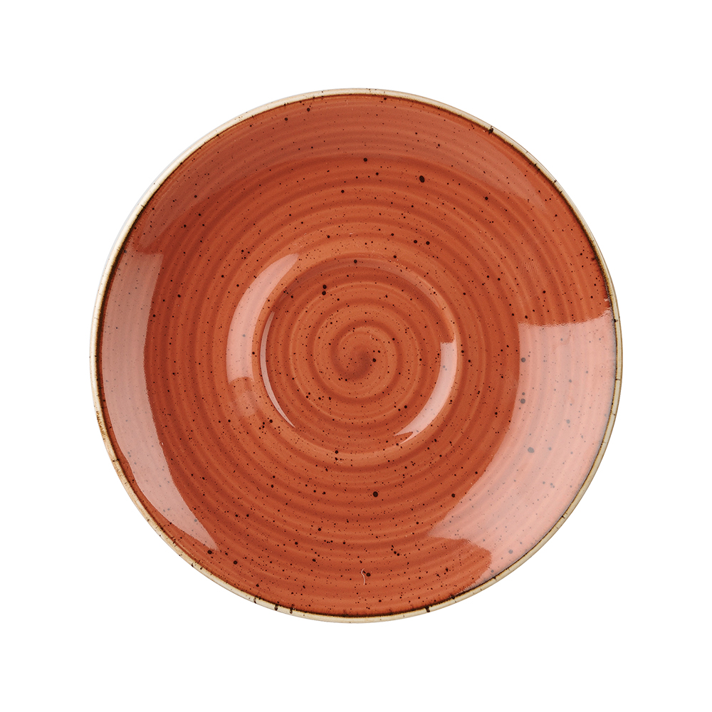 Piattino Tazza Cappuccino Stonecast Spiced Orange – Churchill