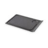 Piatto Piano Quadrato Nero Ardesia Opaca Linea Basalt – Revol