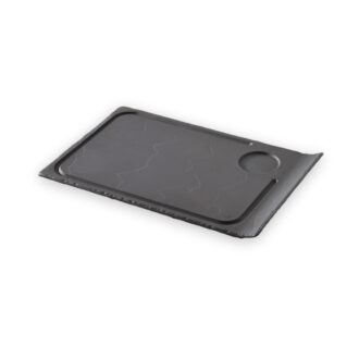 Piatto Bistecca Rettangolare Con Bordo Curvo Nero Ardesia Opaca Linea Basalt – Revol