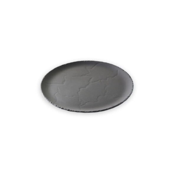 Vassoio Tondo Nero Ardesia Opaca Linea Basalt – Revol