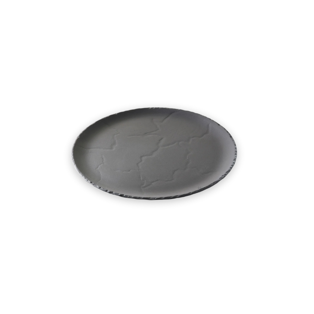 Vassoio Tondo Nero Ardesia Opaca Linea Basalt – Revol Vassoio Tondo Nero Ardesia Opaca Linea Basalt – Revol
