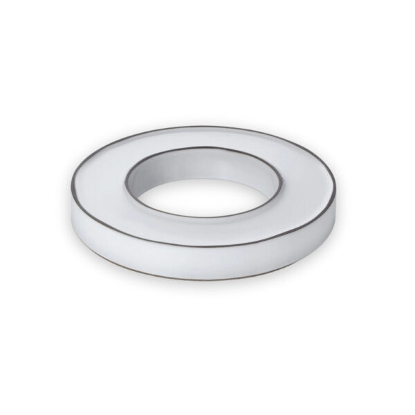 Centro Tavola Tondo Bianco Ø 27,5 cm Con Foro Linea Caractere – Revol