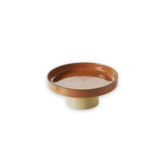 Alzatina Tonda Per Pasticceria Porcellana Cannella/Noce Moscata Linea Caractere – Revol Alzatina Tonda Per Pasticceria Porcellana Cannella/Noce Moscata Linea Caractere – Revol