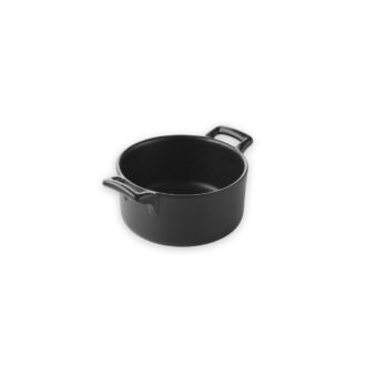 Casseruola Rotonda Ø 10 cm 2 Manici Nero Effetto Ghisa Linea Belle Cuisine – Revol
