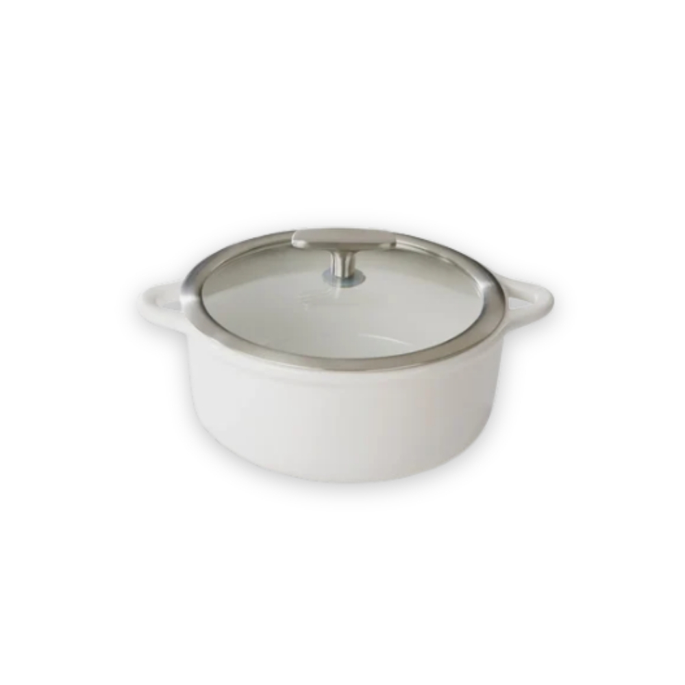 Casseruola Tonda Ø 19 cm In Porcellana Per Induzione Con Coperchio In Vetro Linea Bombance – Revol Casseruola Tonda Ø 19 cm In Porcellana Per Induzione Con Coperchio In Vetro Linea Bombance – Revol
