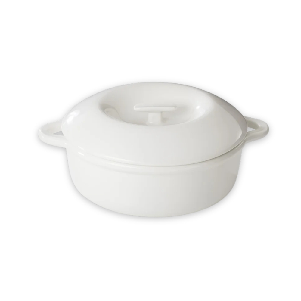 Casseruola Tonda Con Coperchio Ø 29 cm In Porcellana Per Induzione Linea Bombance – Revol Casseruola Tonda Con Coperchio Ø 29 cm In Porcellana Per Induzione Linea Bombance – Revol