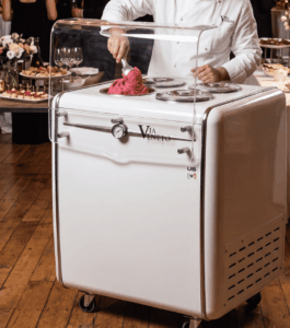 Banco gelateria portatile per catering ed eventi