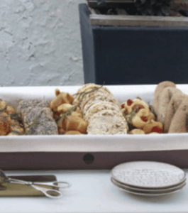Basi modulari buffet linea Caleido De Luca per allestimenti moderni