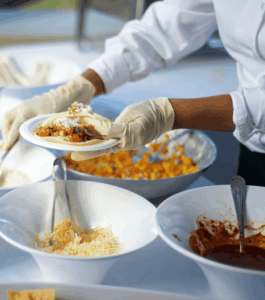 Guanti monouso professionali in nitrile e lattice per ristorazione e alimenti De Luca