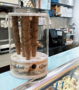 Portaconi professionali per banco gelateria