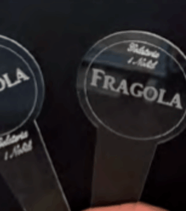 Stick segnagusto professionali per vetrina gelateria