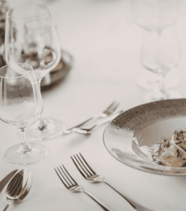 vetro per la ristorazione per la mise en place