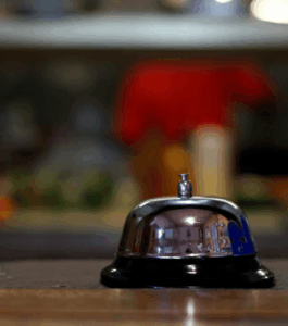 Campanello da tavolo ristorante in acciaio inox professionale