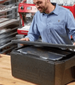 Contenitore isotermico professionale per delivery pasticceria