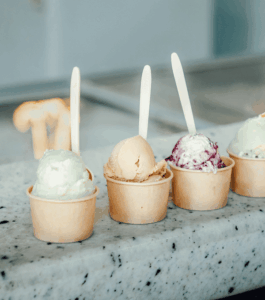 Coppette in carta per gelato e dessert artigianale